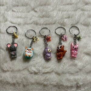 Cute Animal Keychains charms 6$ each or 2/10$